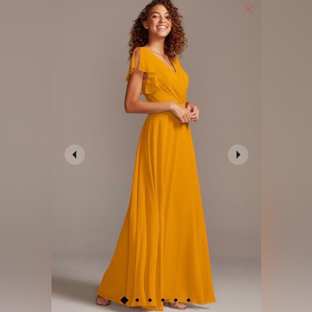 NWOT Marigold flutter sleeve wrap dress Sz 8